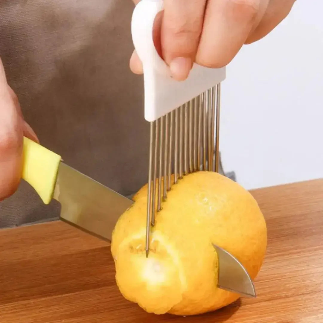 Suporte De Corte De Cebola Em Aço Inoxidável