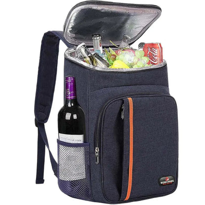 Mochila Térmica 23L Impermeável para Praia, Viagem e Camping – Cooler Portátil Dobrável