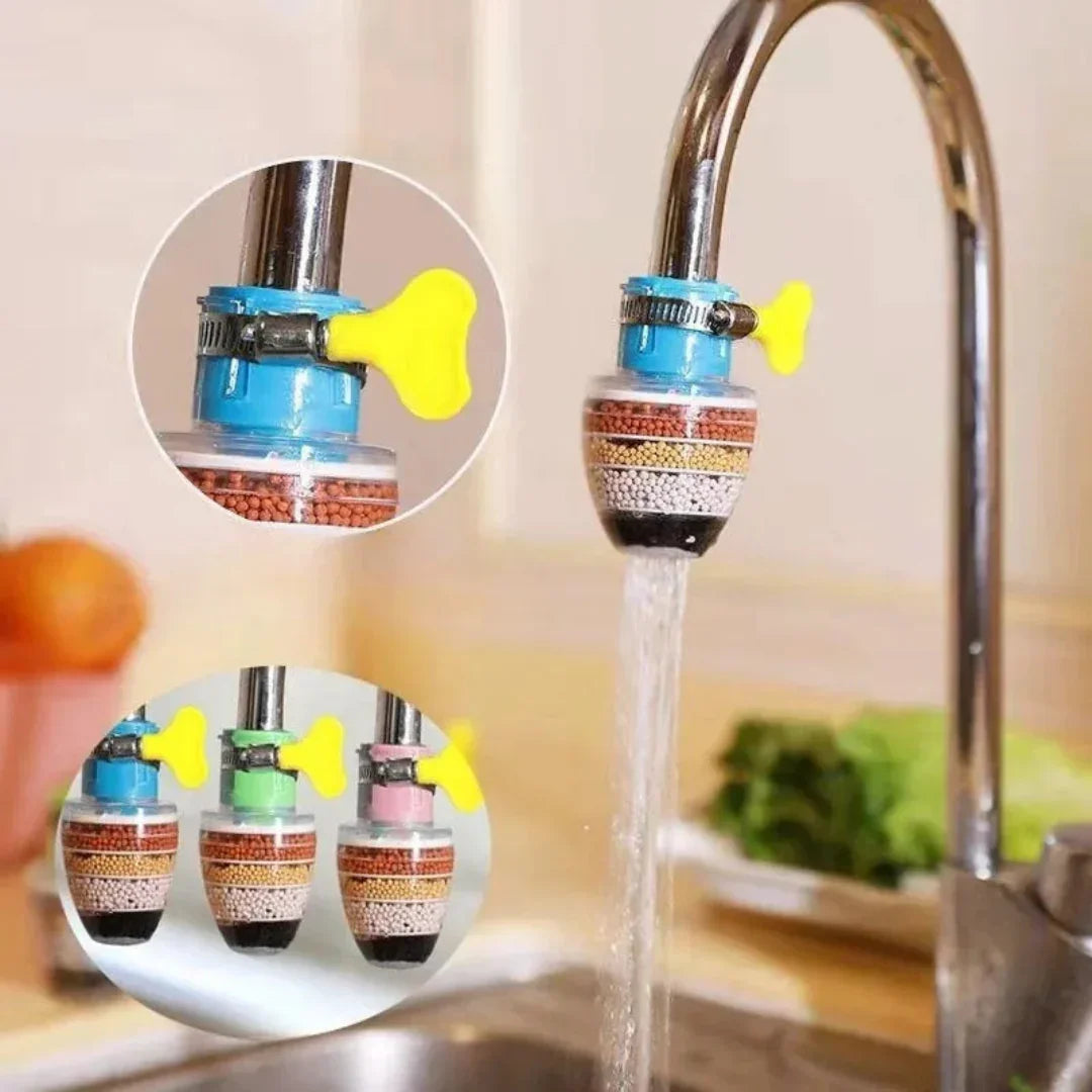 Mini Purificador de Água com Filtro para Torneira