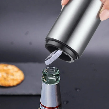 Abridor de Garrafa Automático com Ímã – Abridor Magnético em Aço Inox Rápido e Prático