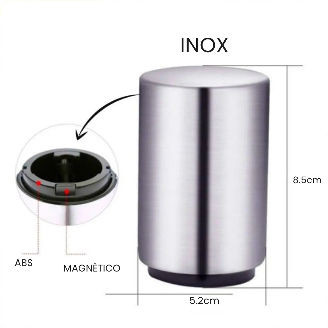 Abridor de Garrafa Automático com Ímã – Abridor Magnético em Aço Inox Rápido e Prático