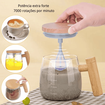 Copo Misturador de Bebidas Mixer em Vidro
