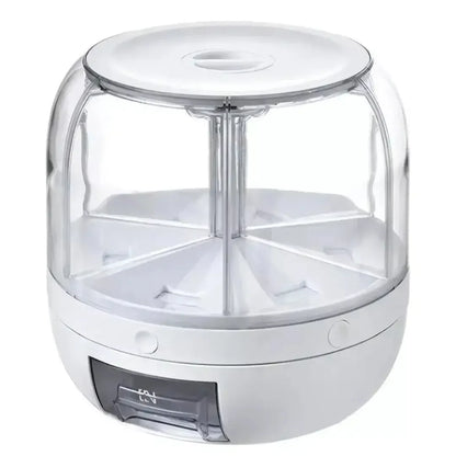 Dispensador Organizador Giratório 360° para Arroz e Grãos