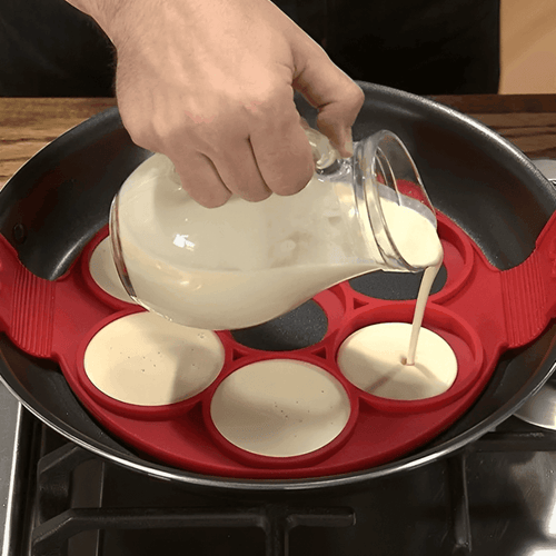 Forma para Panquecas em Silicone Antiaderente - Compre 2 Leve 3