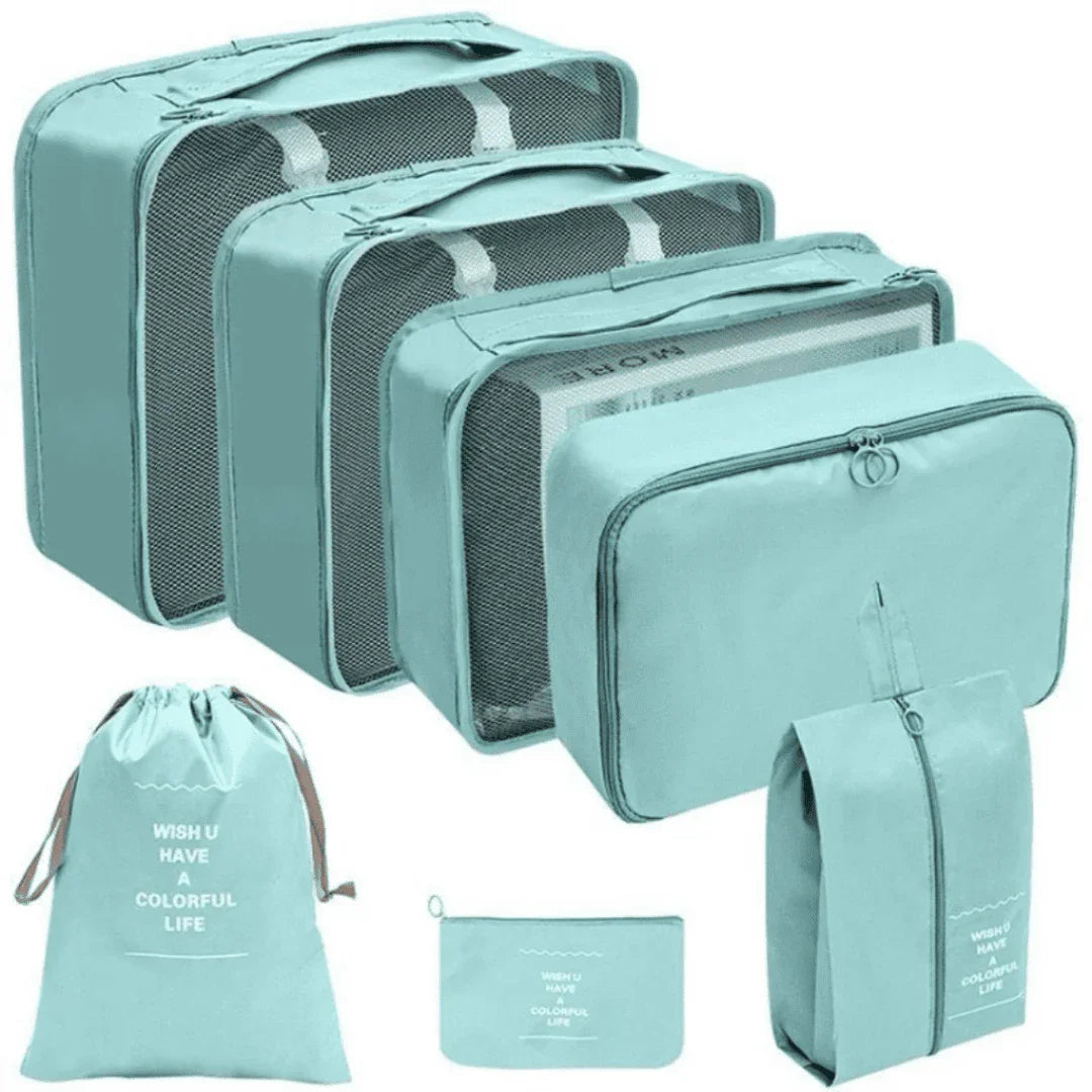 Kit Bolsas Organizadoras Para Mala de Viagem - Compre 5 Leve 7