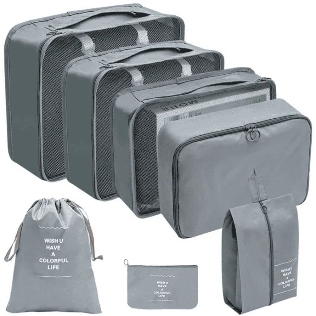 Kit Bolsas Organizadoras Para Mala de Viagem - Compre 5 Leve 7