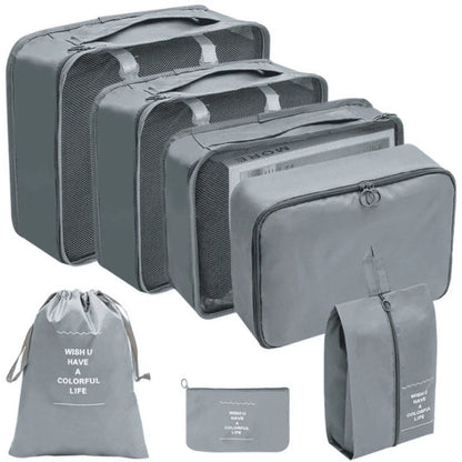 Kit Bolsas Organizadoras Para Mala de Viagem - Compre 5 Leve 7