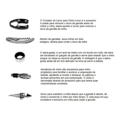 Abridor de Vinhos Kit em Formato de Livro