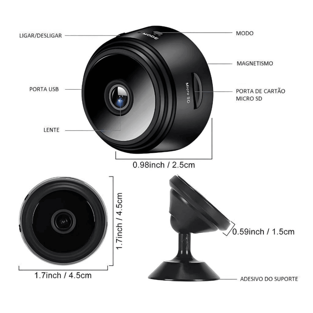 Mini Câmera Espiã Wi-Fi A9
