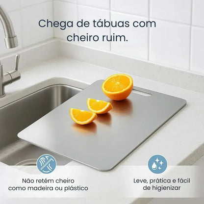 Placa de Corte em Aço Inoxidável 304