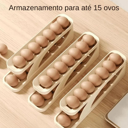 Porta Ovos de Rolagem Automática